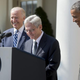 President Barack Obama (right) announces his Supreme Court nominee, federal appeals court Judge Merrick Garland (center), as Vice President Joe Biden looks on in the Rose Garden of the White House on March 16, 2016.
SAUL LOEB/Getty Images